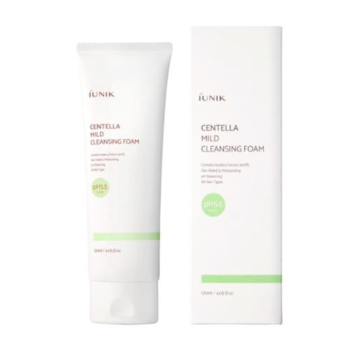 IUNIK Centella Mild Cleansing Foam - 120ml | ايونيك غسول رغوي خفيف بالسينتيلا - 120 مل