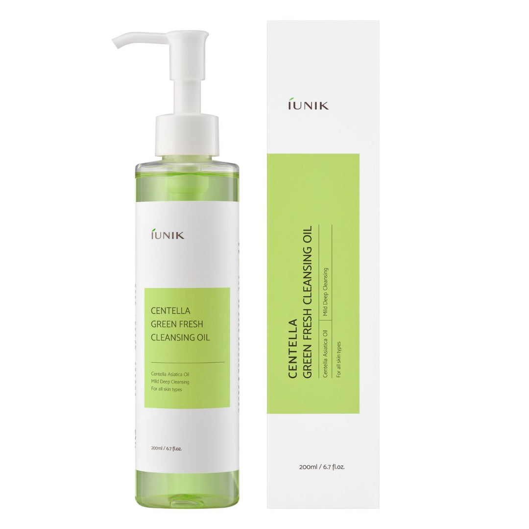IUNIK Centella Green Fresh Cleansing Oil - 200ml | ايونيك غسول زيتي بالسينتيلا - 200 مل