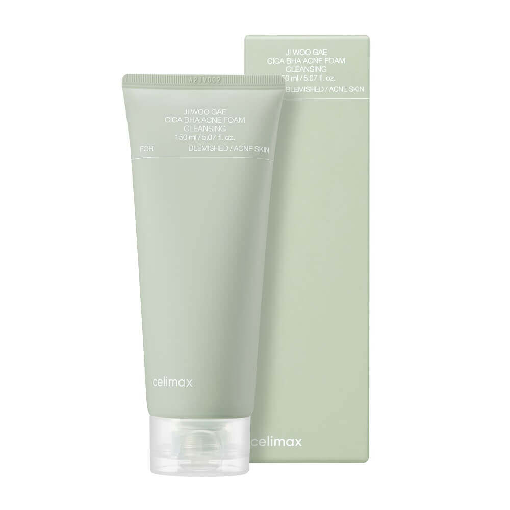 celimax Ji Woo Gae Cica BHA Acne Foam Cleansing - 150ml | سيليماكس غسول رغوي للبشرة المعرضة لحب الشباب بأحماض ال BHA - 150 مل