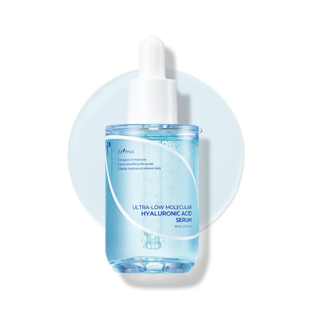 ISNTREE Ultra-low Molecular Hyaluronic Acid Serum - 50ml | إيسنتري  سيروم هيالورونيك اسيد منخفض الوزن الجزيئي - 50 مل