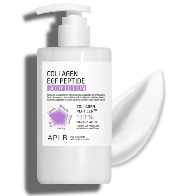 APLB Collagen Egf Peptide Body Lotion - 300ml | اي بي ال بي لوشن الجسم بالكولاجين ببتيد - 300 مل