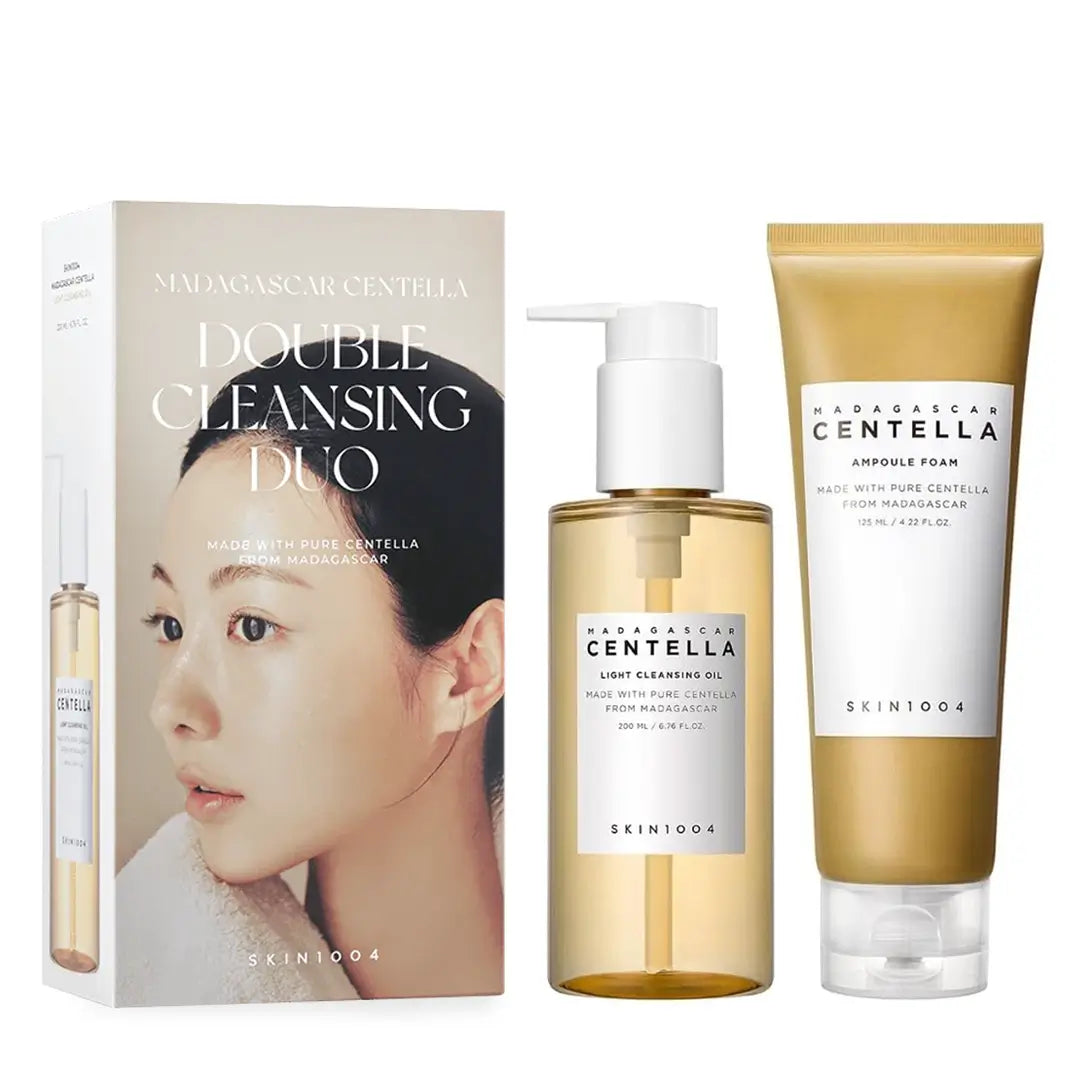 SKIN1004 - Madagascar Centella Double Cleansing Duo - 200ml | سكين 1004 مجموعة تنظيف مزدوج بخلاصة السنتيلا - 200مل
