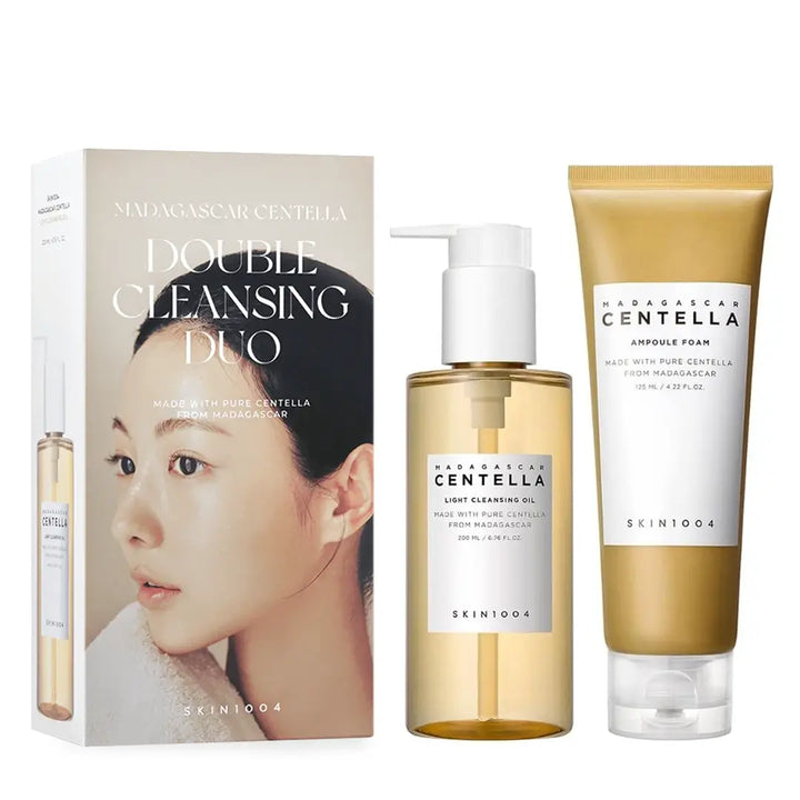 SKIN1004 - Madagascar Centella Double Cleansing Duo - 200ml | سكين 1004 مجموعة تنظيف مزدوج بخلاصة السنتيلا - 200مل