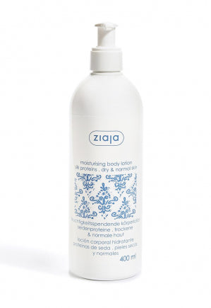 ziaja moisturizing Body Lotion Silk Proteins - 400ml | جايا لوشن مرطب للجسم غني بالبروتينات - 400 مل
