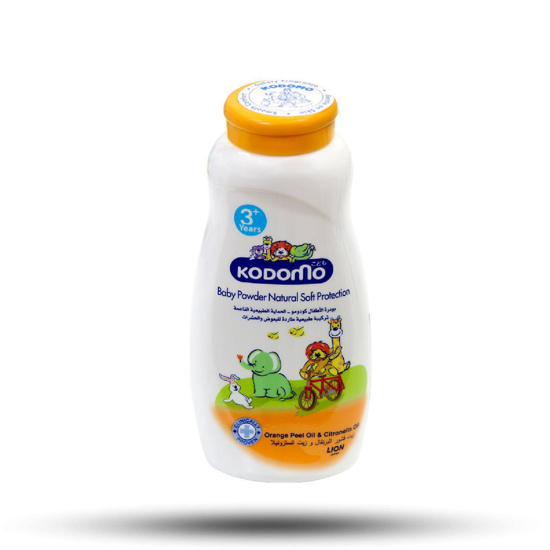KODOMO Baby Powder Natural Soft Protection - 180 g | كودومو بودرة أطفال للحماية الطبيعية الناعمة – 180 جم