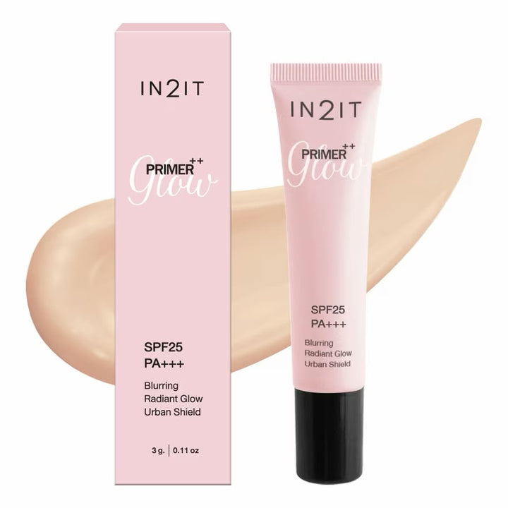 IN2IT Primer++ Glow Spf25 Blurring Radiant Glow Urban Shield - 3g | ان تو ات برايمر جلو - 3غ