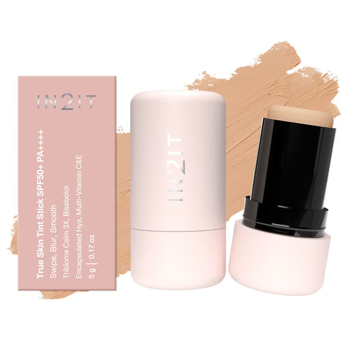 IN2IT True Skin Tint Stick Spf50+ PA++++ - 5g | ان تو ات ستيك تينت للبشرة  - 5 غ