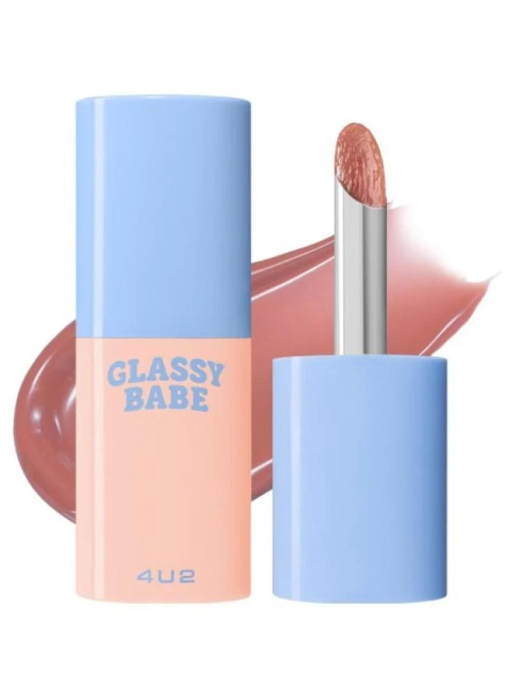 4U2 - Glassy Babe Lip Gloss - 4g | فور يو تو جلوس للشفاه بيبي - 4 غ
