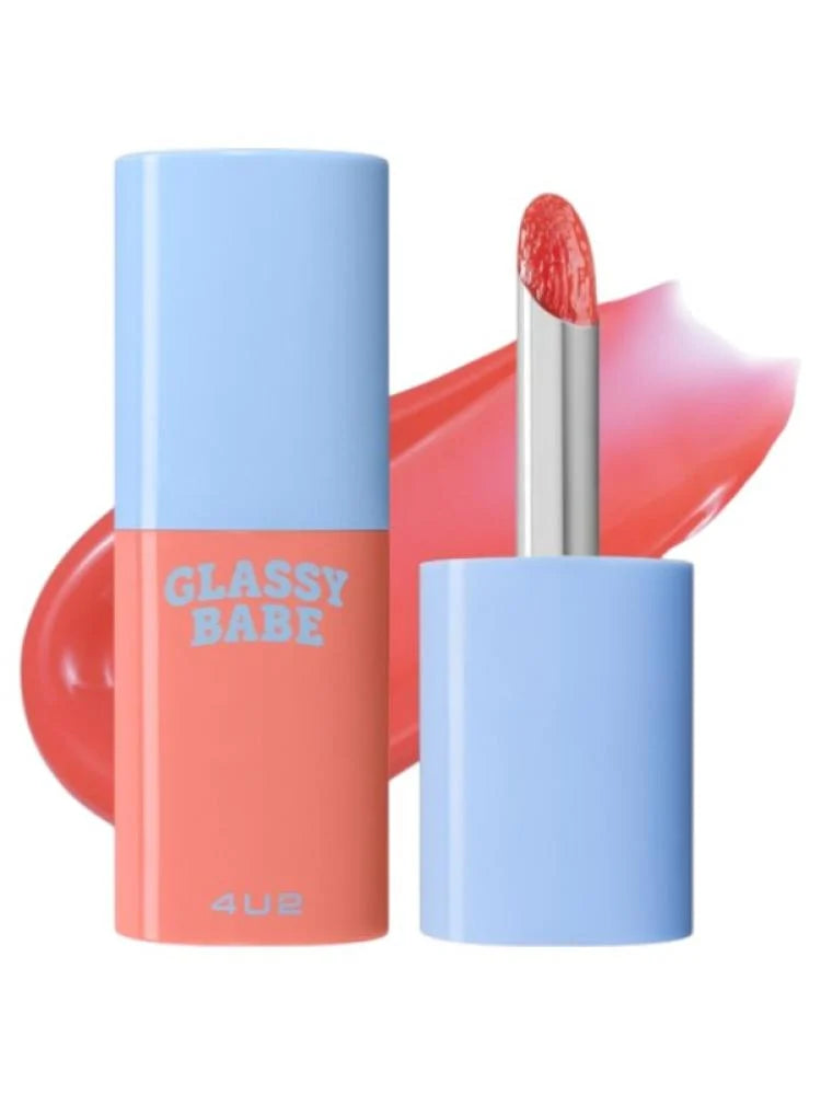 4U2 - Glassy Babe Lip Gloss - 4g | فور يو تو جلوس للشفاه بيبي - 4 غ