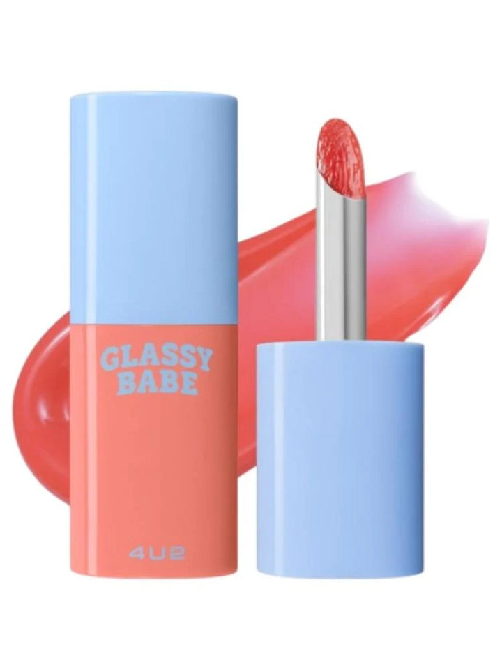 4U2 - Glassy Babe Lip Gloss - 4g | فور يو تو جلوس للشفاه بيبي - 4 غ