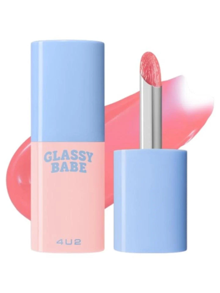 4U2 - Glassy Babe Lip Gloss - 4g | فور يو تو جلوس للشفاه بيبي - 4 غ