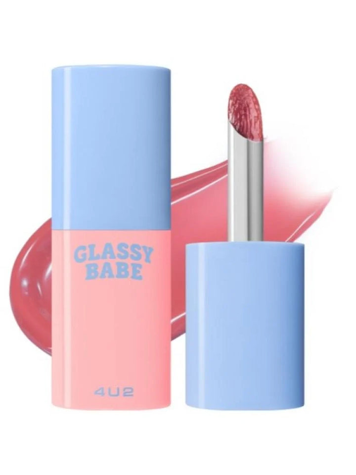 4U2 - Glassy Babe Lip Gloss - 4g | فور يو تو جلوس للشفاه بيبي - 4 غ