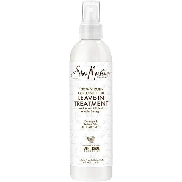 SheaMoisture 100% Virgin Coconut Oil Leave In Treatment - 237ml | شيا مويستشر ليف ان بزيت جوز الهند - 237 مل