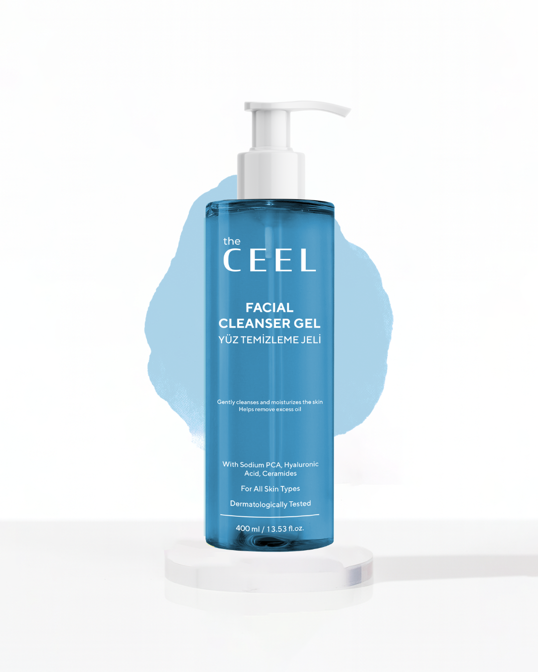 the CEEL Faical Cleanser Gel For All Skin Types - 400ml | ذا سيل غسول جيل للوجه - 400 مل