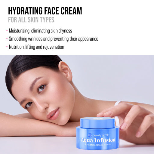 7DAYS My Beauty Week Aqua Infusion Hyaluronic Mask 2in1 - 50ml | سفن ديز ماسك و جل كريم 2 في 1 - 50 مل