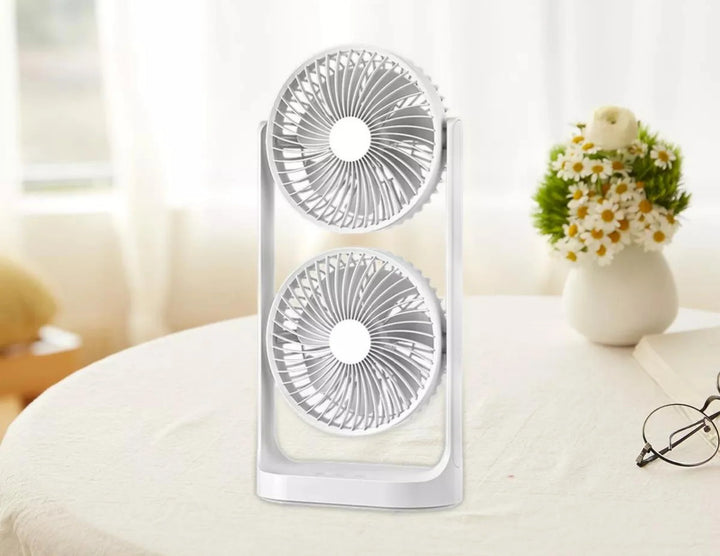 Wonder Fan Desktop Fan White | مروحة مزدوجة