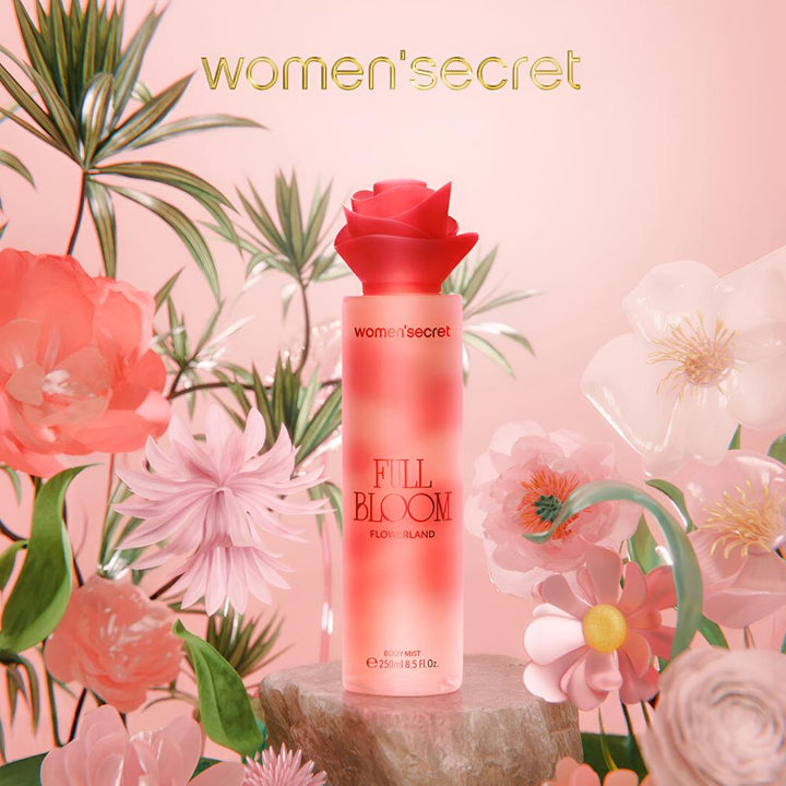 women secret beauty  Body Mist Flowerland Full Bloom  - 250ml | وومن سيكرت ميست للجسم فل بلوم - 250مل