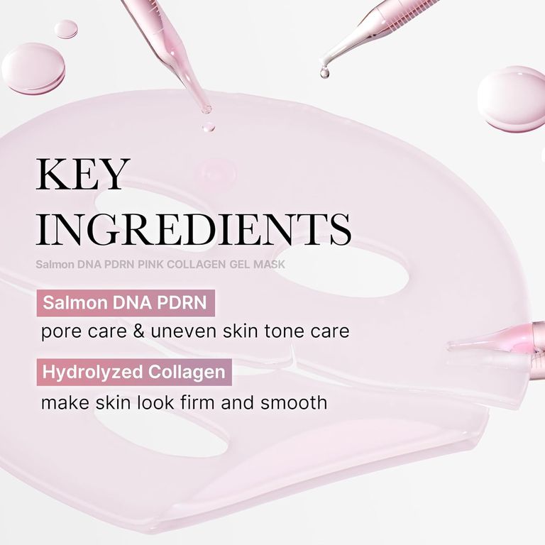 Medicube PDRN Pink Collagen Gel Mask 1 Sheet x 4 - 20g |ميدي كيوب ماسك جل الكولاجين الوردي PDRN - 4 قطع × 20 غرام