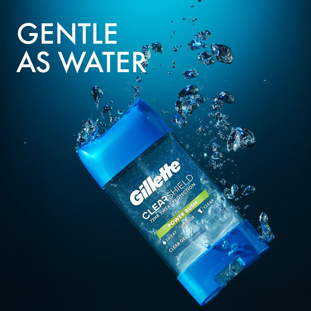 Gillette Sport Power Rush Clear Gel Deodorant - 107g | جيليت مزيل تعرق جل للرجال باور راش - 107 غ
