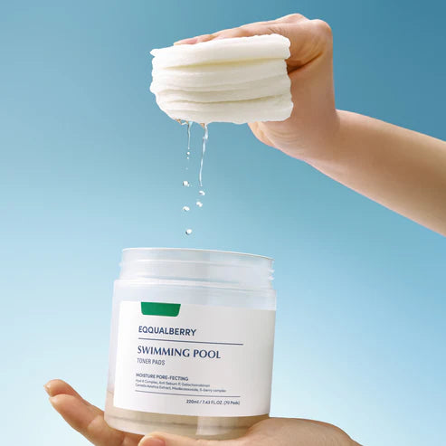 EQQUALBERRY Swimming Pool Toner Pads - 220ml | ايكوال بيري وسادات قطنية تونر - 220 مل