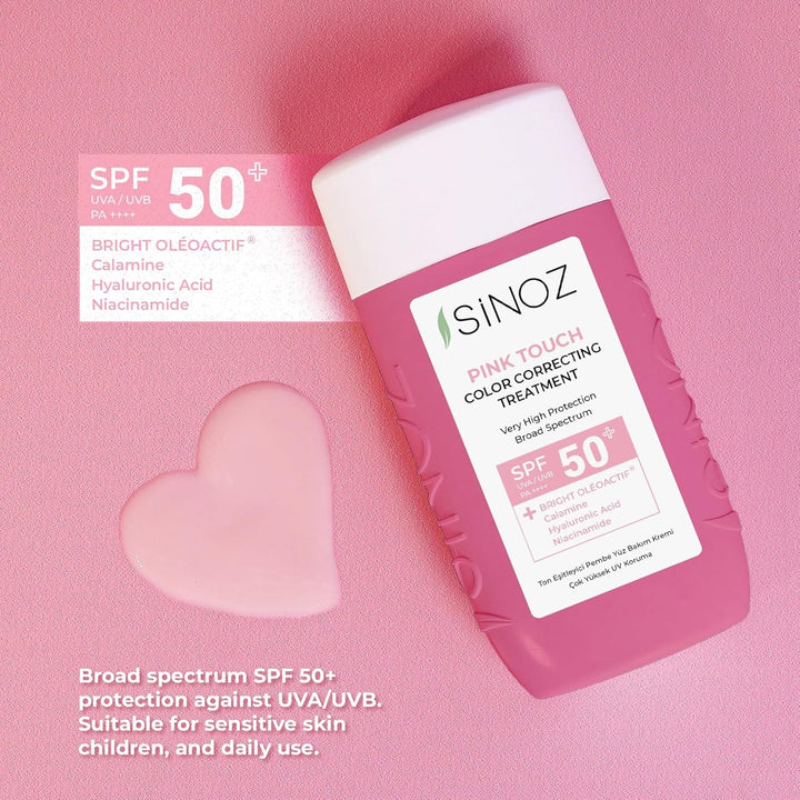 Sinoz, Pink Touch Colour Correcting Treatment - 50m | سينوز بينك تاتش علاج تصحيح لون البشرة – 50 مل