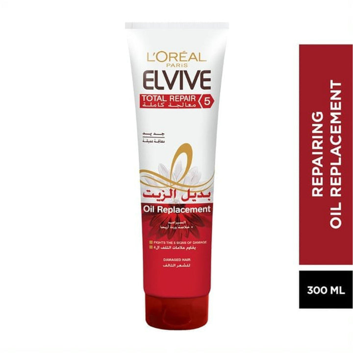 L’Oreal Elvive Repairing Oil Replacement - 300ml | لوريال بديل الزيت المعالج للشعر التالف - 300 مل