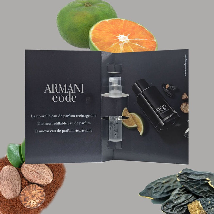 Sample Armani Code  Eau De Parfum - 1.2ml | عينة عطر ارماني كود للرجال - 1.2 مل