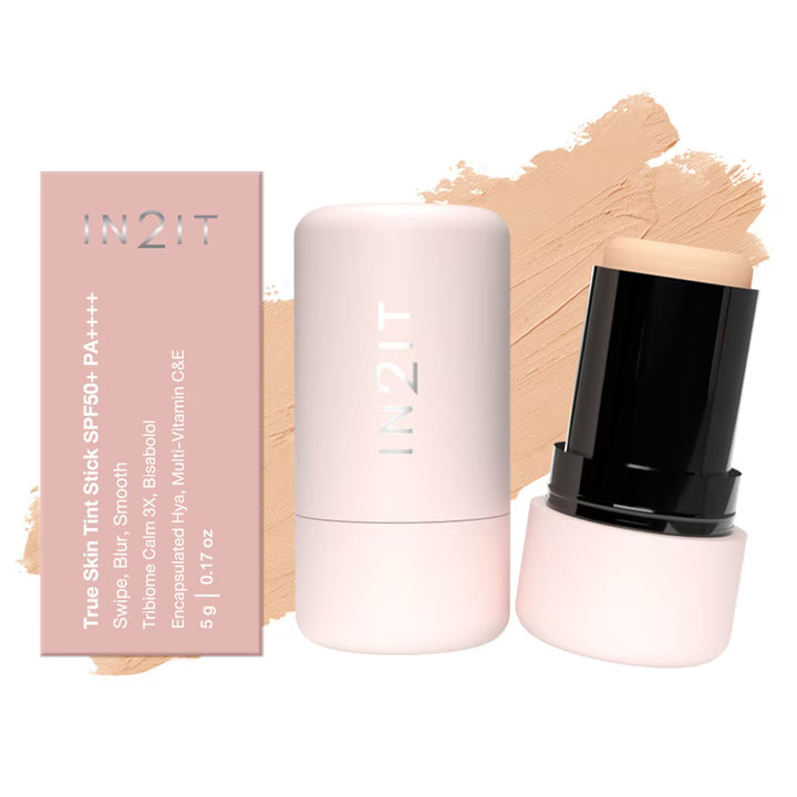 IN2IT True Skin Tint Stick Spf50+ PA++++ - 5g | ان تو ات ستيك تينت للبشرة  - 5 غ