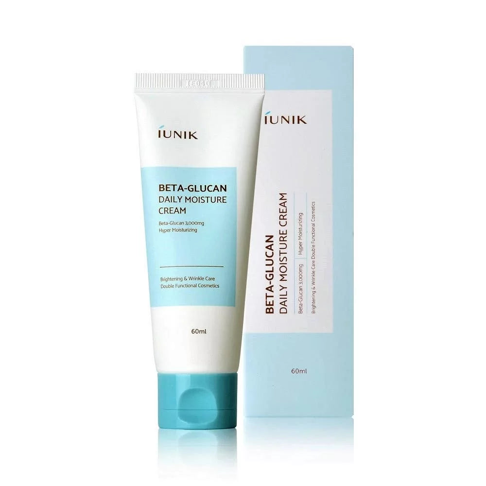 Iunik Beta glucan Daily Moisture Cream - 60ml | يونيك كريم ترطيب يومي بيتا غلوكان - 60مل