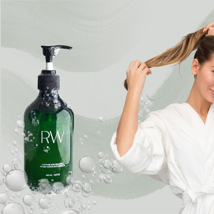 RW Hair Growth Shampoo Riched With Plant Extracts - 250ml | رو شامبو لعلاج تساقط الشعر بمستخلصات نباتية - 250 مل