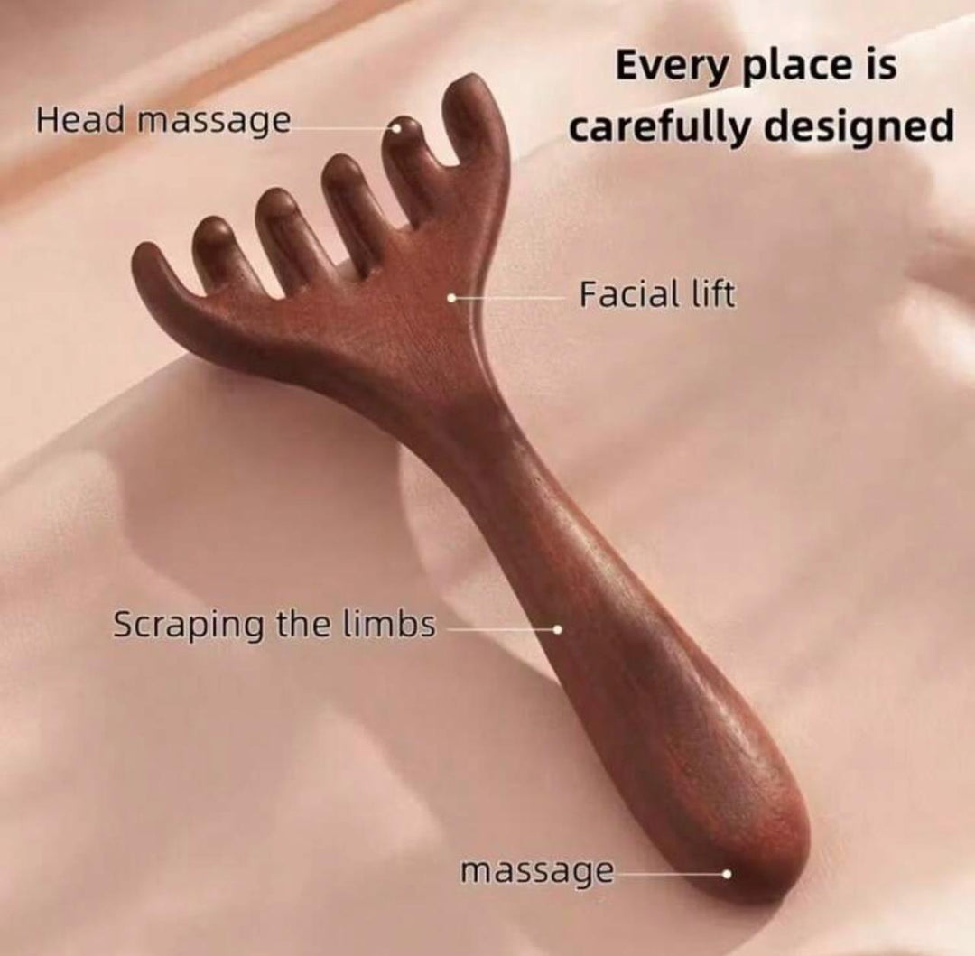 Tools & Cases 1 Wooden Hair Massage Comb | مشط تدليك الشعر خشبي – قطعة واحدة