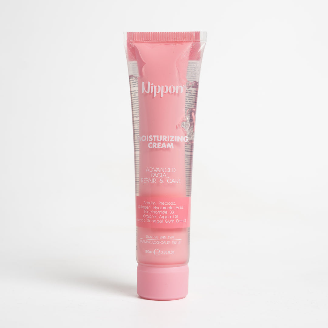 Nippon Moisturizing Cream Advanced Facial & Care Collagen Hyaluronic Acid - 100ml | نيبون كريم مرطب بالهيالورونيك اسيد و الكولاجين - 100 مل