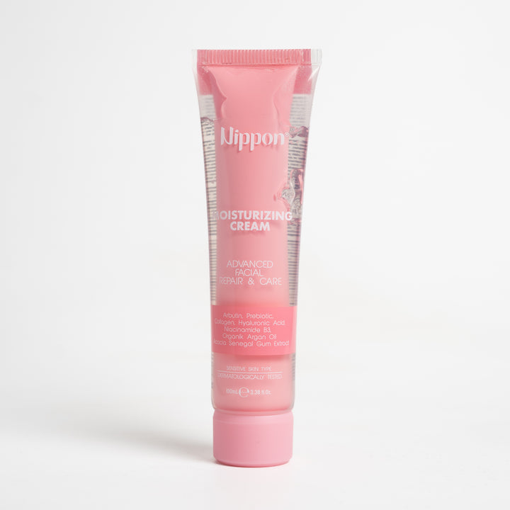 Nippon Moisturizing Cream Advanced Facial & Care Collagen Hyaluronic Acid - 100ml | نيبون كريم مرطب بالهيالورونيك اسيد و الكولاجين - 100 مل