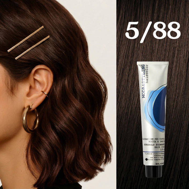 Elgon Moda&styling Haircolor Strongly Pigmented Hair Color - 125ml | ايلكون صبغة شعر مودا ستايلنج - 125مل