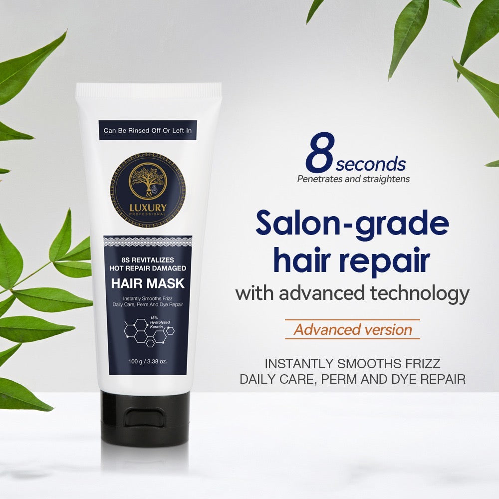 LUXURY Hair Mask 8 Seconds - 100g | لكجري قناع للشعر - 100 غرام