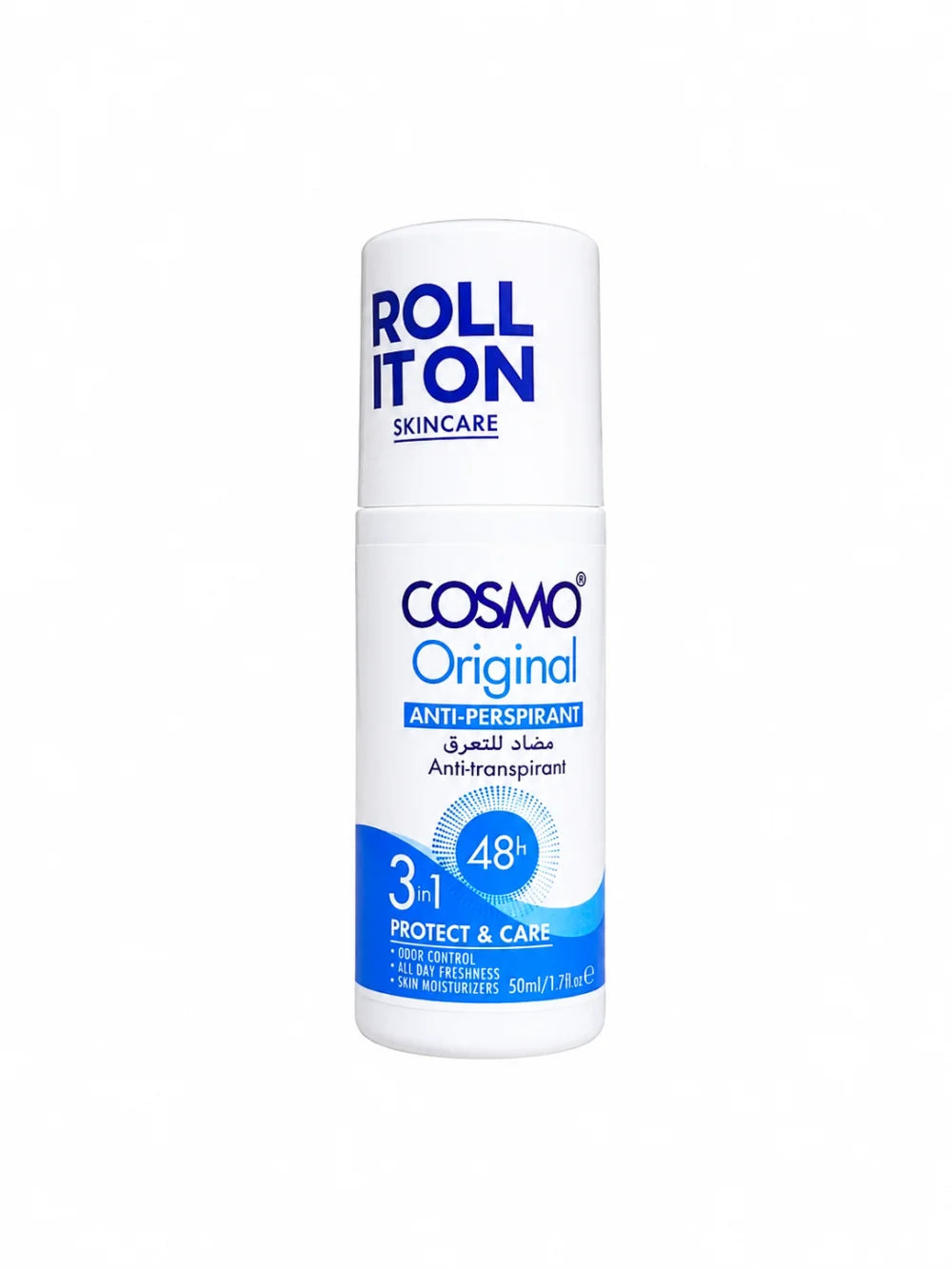 COSMO COSMETICS Anti-perspirant Roll It on 48h - 50ml | كوزمو كوزمتكس مزيل عرق رول أون مضاد للتعرق - 50مل