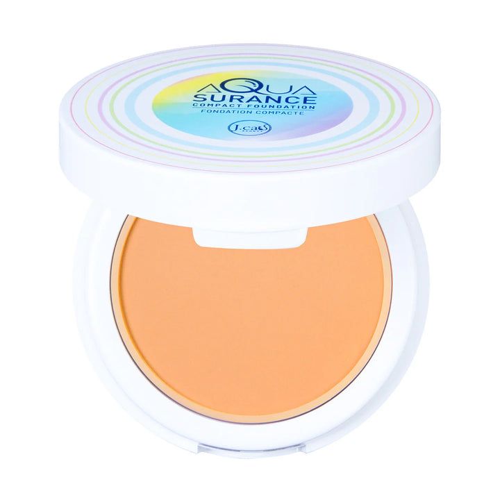 J. Cat Aquasurance Compact Foundation, Porcelain - 9g| جي كات  فاونديشن بودرة مضغوطة-9غرام