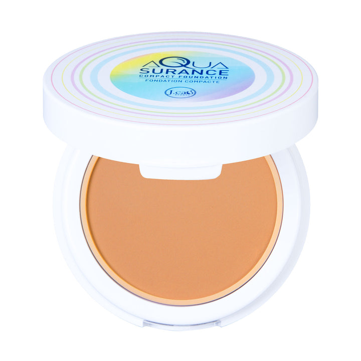 J. Cat Aquasurance Compact Foundation, Porcelain - 9g| جي كات  فاونديشن بودرة مضغوطة-9غرام