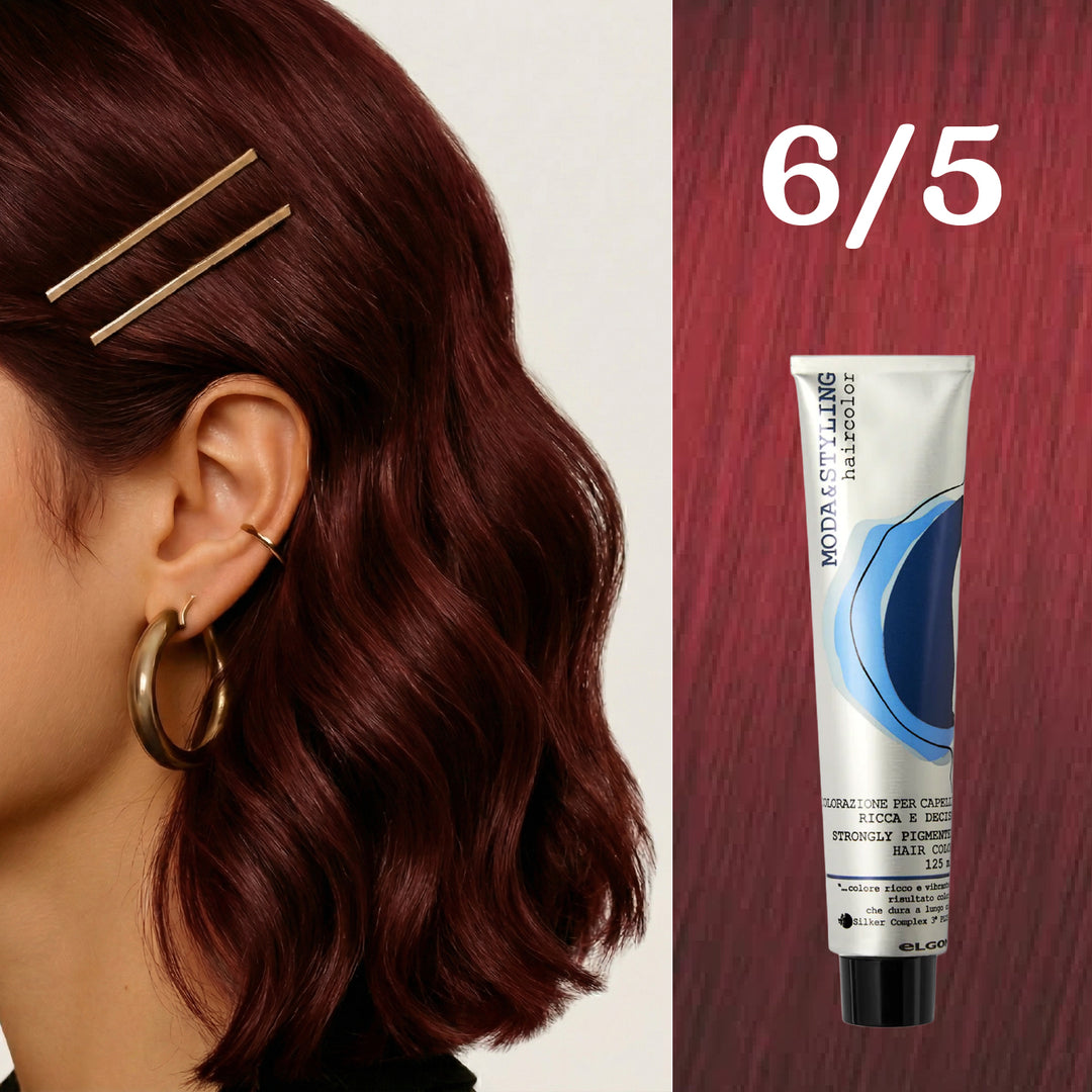 Elgon Moda&styling Haircolor Strongly Pigmented Hair Color - 125ml | ايلكون صبغة شعر مودا ستايلنج - 125مل