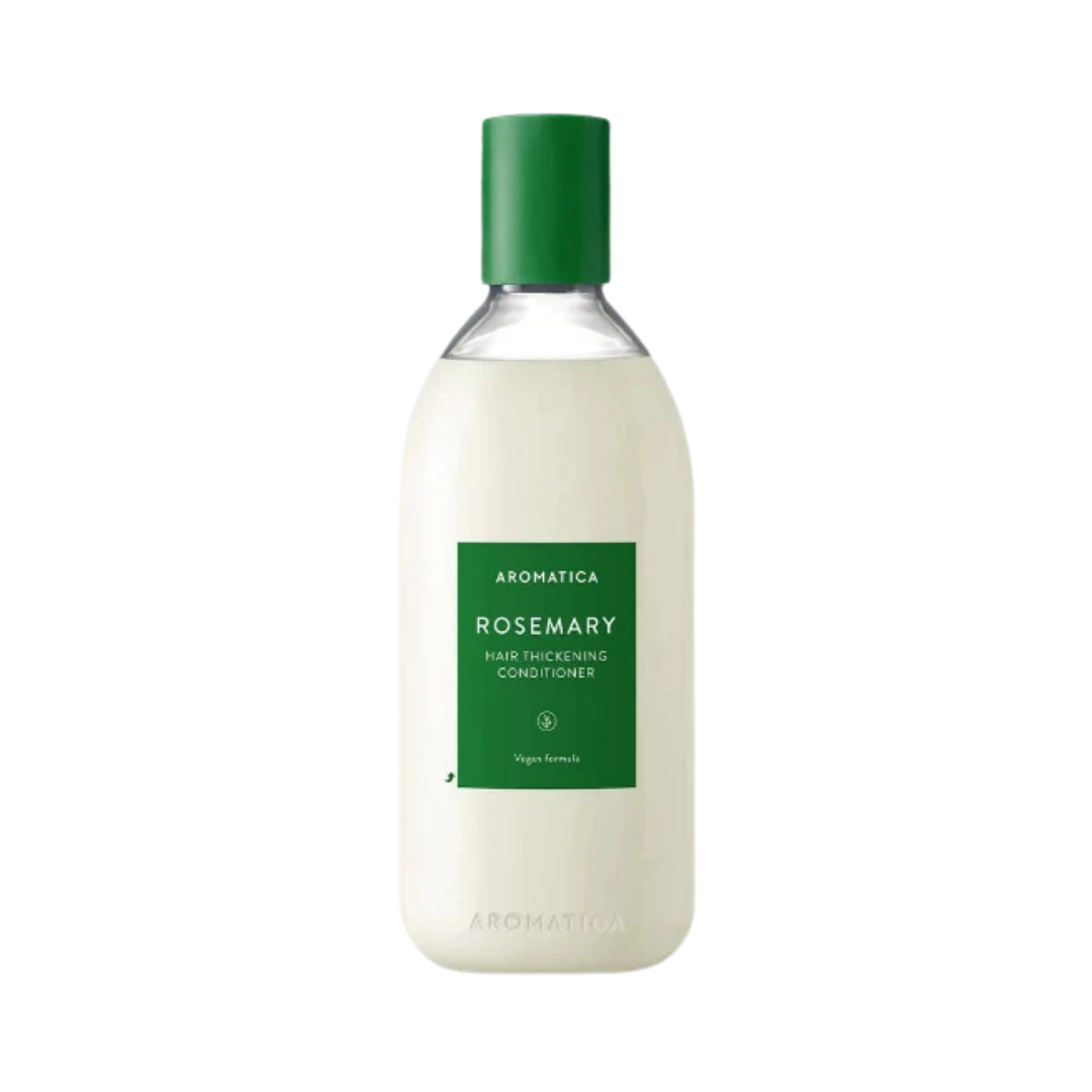 Aromatica Rosemary Hair Thickening Conditioner, vegan formula, 300ml bottle packagin