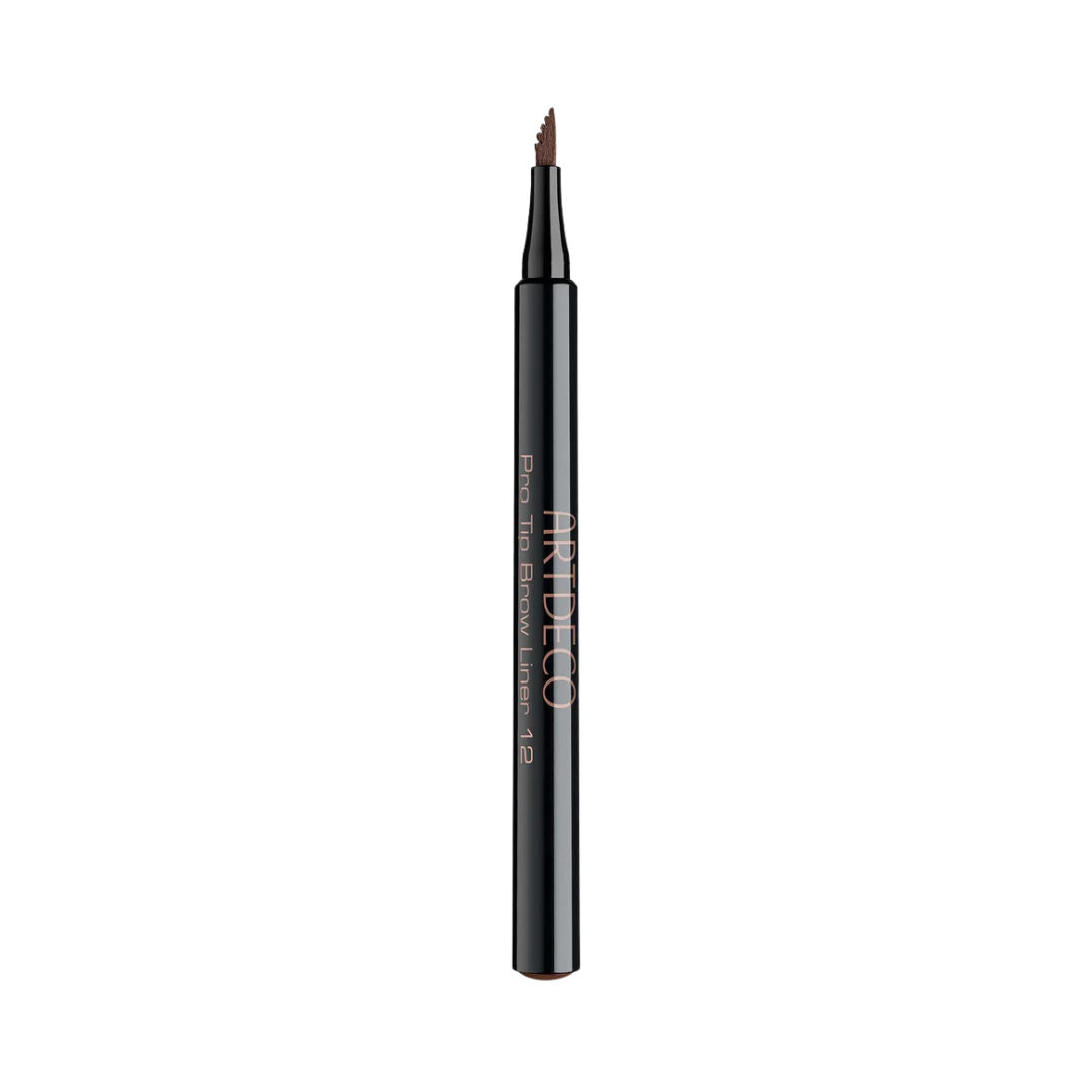 ARTDECO Pro Tip Brow Liner, brown color, fine-tip pencil for precise eyebrow application.
