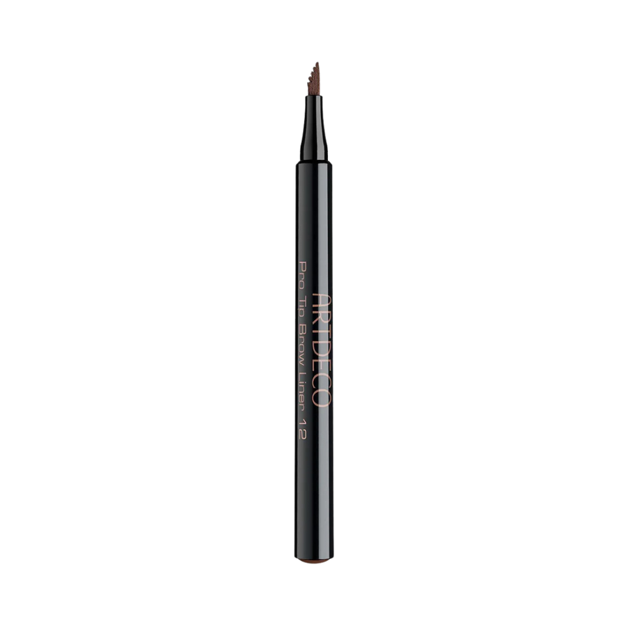 ARTDECO Pro Tip Brow Liner, brown color, fine-tip pencil for precise eyebrow application.