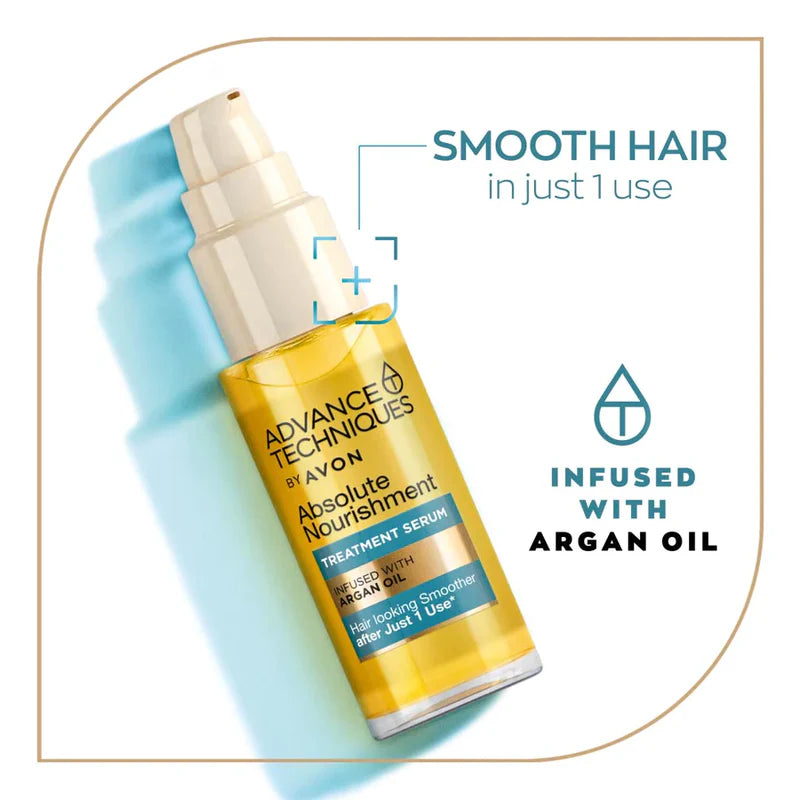 AVON Advance Techniques Absolute Nourishment Treatment Serum - 30ml | أفون أدفانس سيروم للشعر - 30 مل