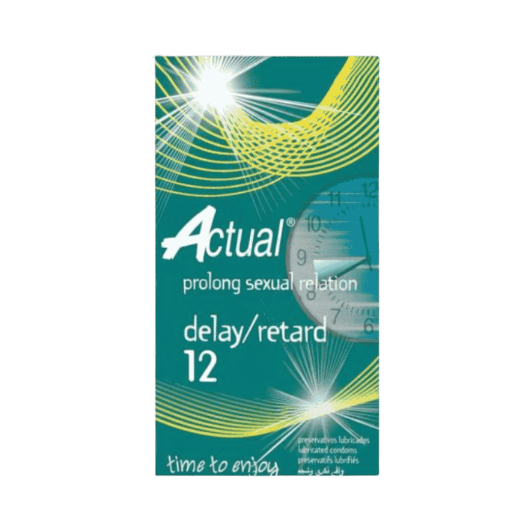 Actual Prolong Sexual Relation Delay Retard 12 tablets box packaging green rectangular box