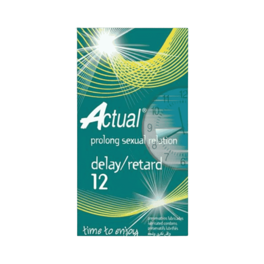 Actual Prolong Sexual Relation Delay Retard 12 tablets box packaging green rectangular box