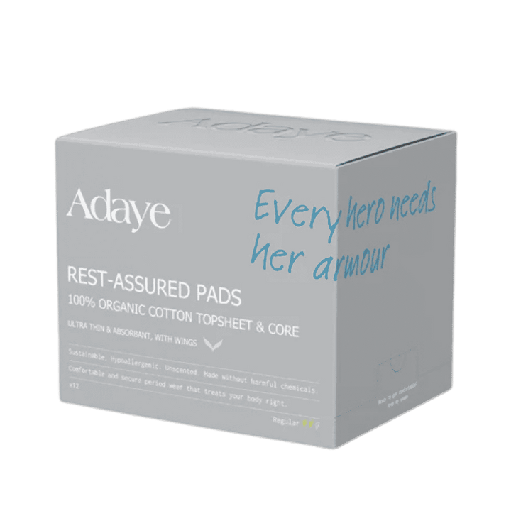 Adaye Rest Assured Pads 100% Organic Cotton Topsheet & Core Super x 12 | أداي فوط راحة سوبر #3