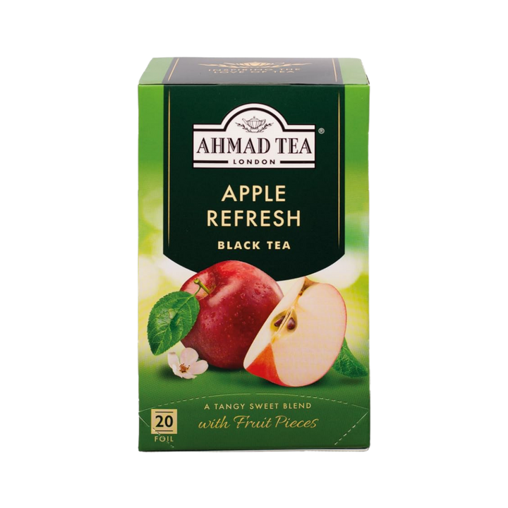 Ahmad Tea Apple Refresh Black Tea - 20 Pcs | شاي احمد اوراق الشاي الاسود بنكهة التفاح - 20 كيس