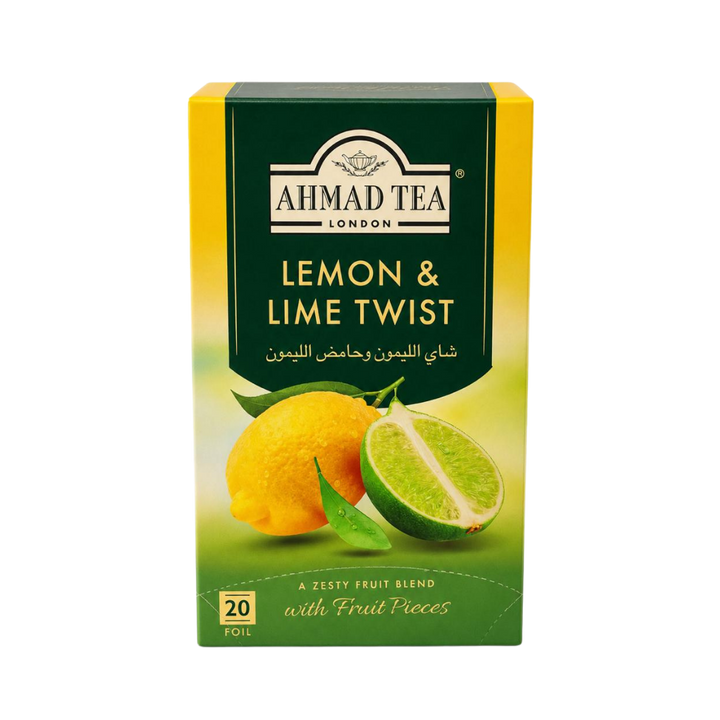 Ahmad Tea Lemon & Lime Twist - 20 Pcs | أحمد تي شاي أسود بالليمون – 20 كيس شاي