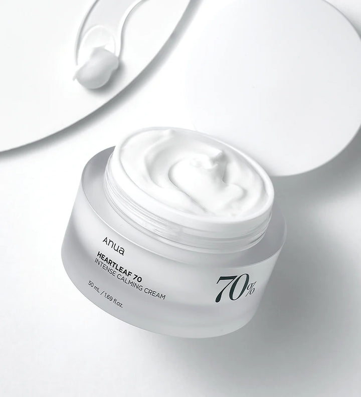Anua Heartleaf 70% Soothing Cream - 100ml | أنوا كريم نبات القلب 70% المهدئ للبشرة - 100 مل