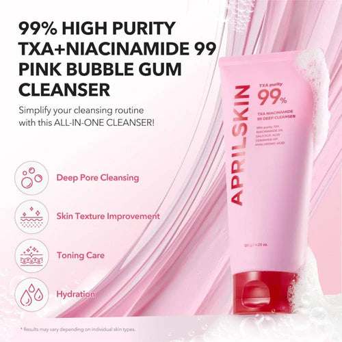 APRILSKIN TXA Niacinamide 99 Deep Cleanser - 120g | أبريل سكين غسول بالترانكساميك اسيد 99 - 120غ
